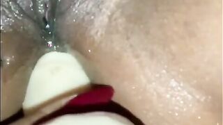Oiled up riding dildo in my ass till I’m dripping