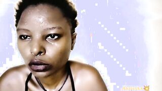 Sweat fetish: lipstick, dripping sweat