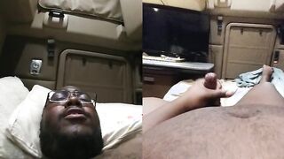 Dual cam masturbation cumshot