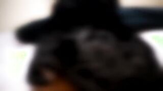 2B Cosplay Tease w/ Dildo hotdogging
