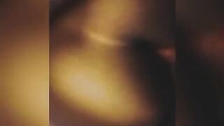 Ebony slut loves taking her mans' cock in her tight pussy